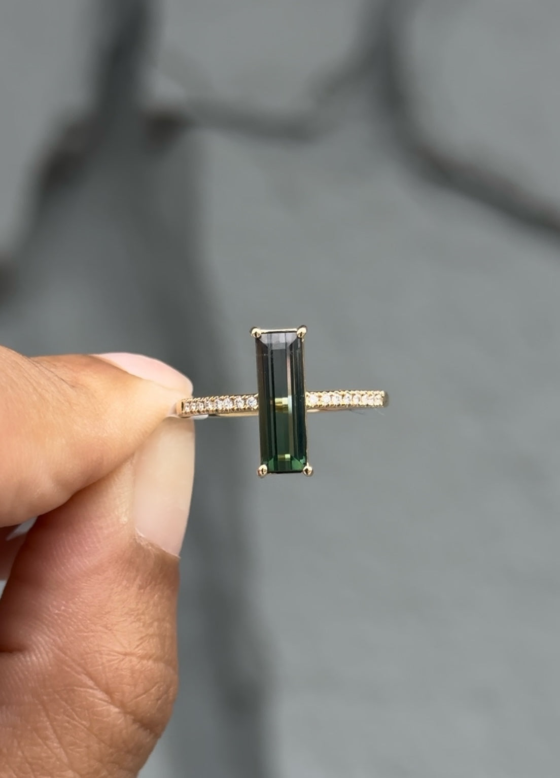 Green Tourmaline Ring