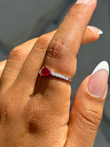 Ruby and Diamond Fashion Ring