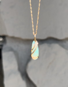 Opal Pendant Necklace