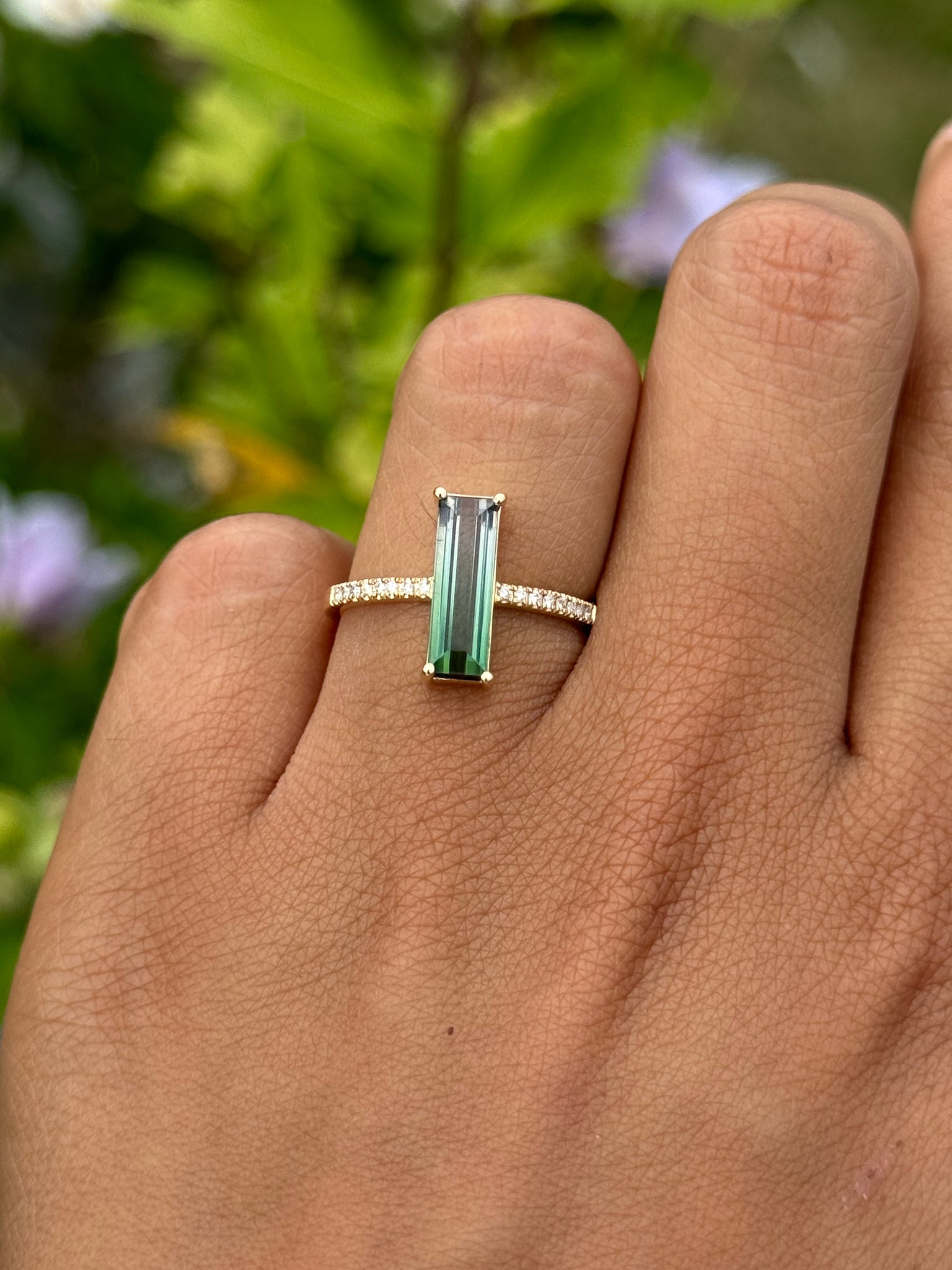 Green Tourmaline Ring