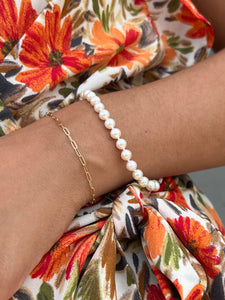 Akoya White Pearl Bracelet