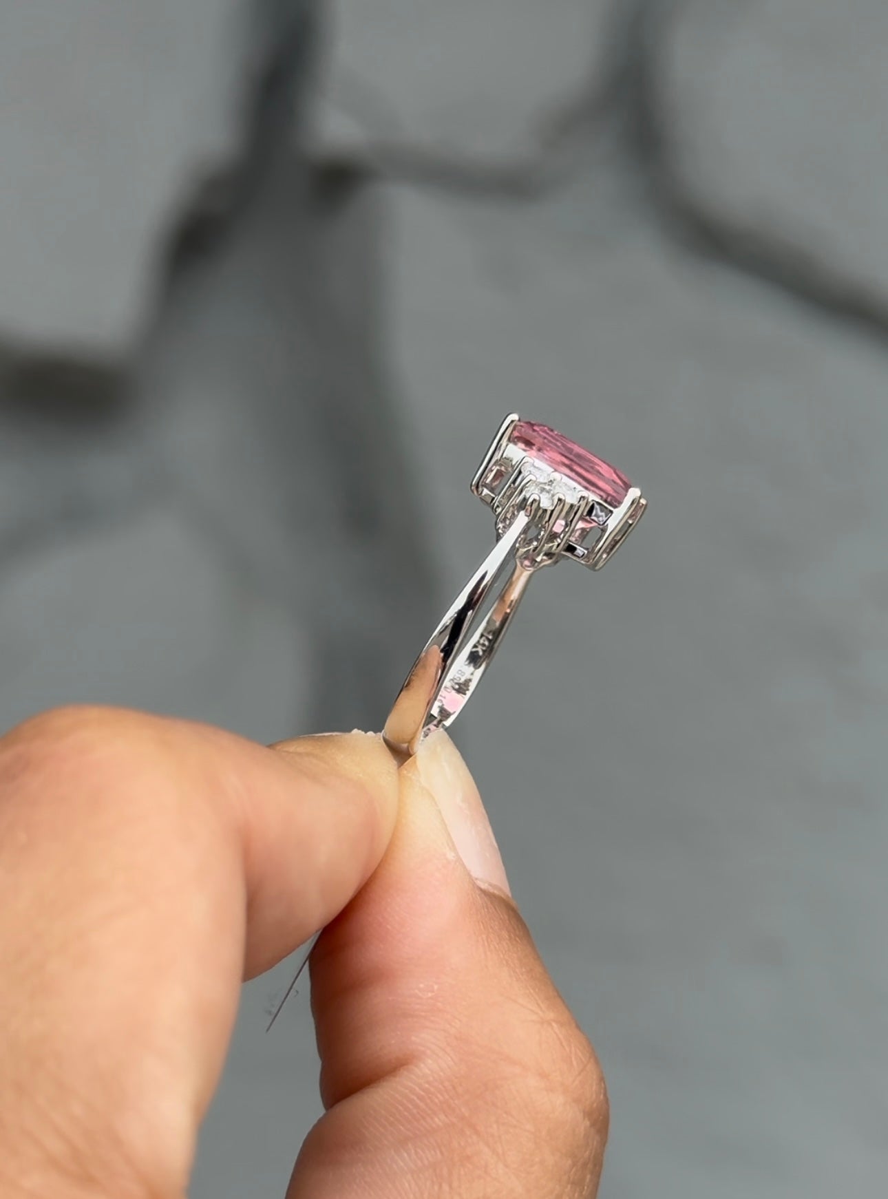 Pink Tourmaline Ring